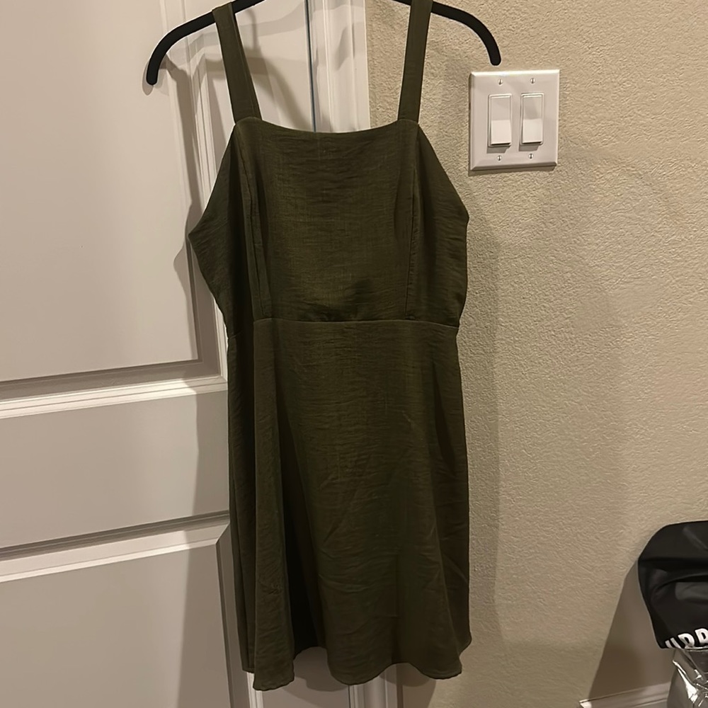 Olive green dress